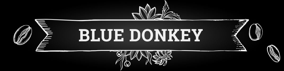 text - blue donkey