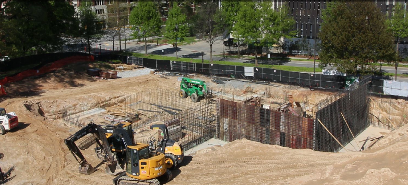 Webcam still of construction site
