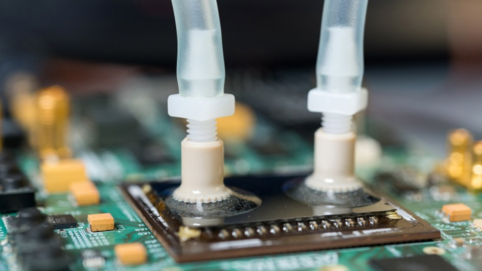 liquid cooling moves onto chip