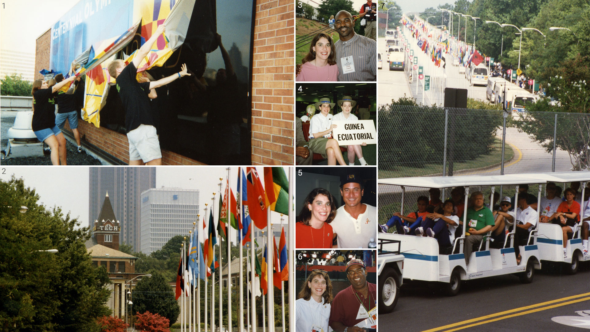 photo - matrix of photos from 1996 Olympics