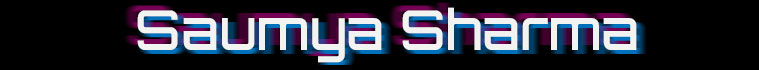 Saumya Sharma heading graphic