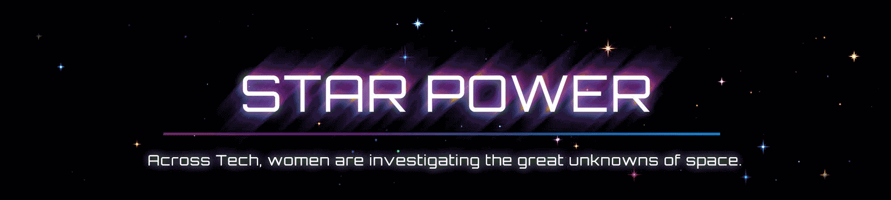 sparkling stars and colorful typography