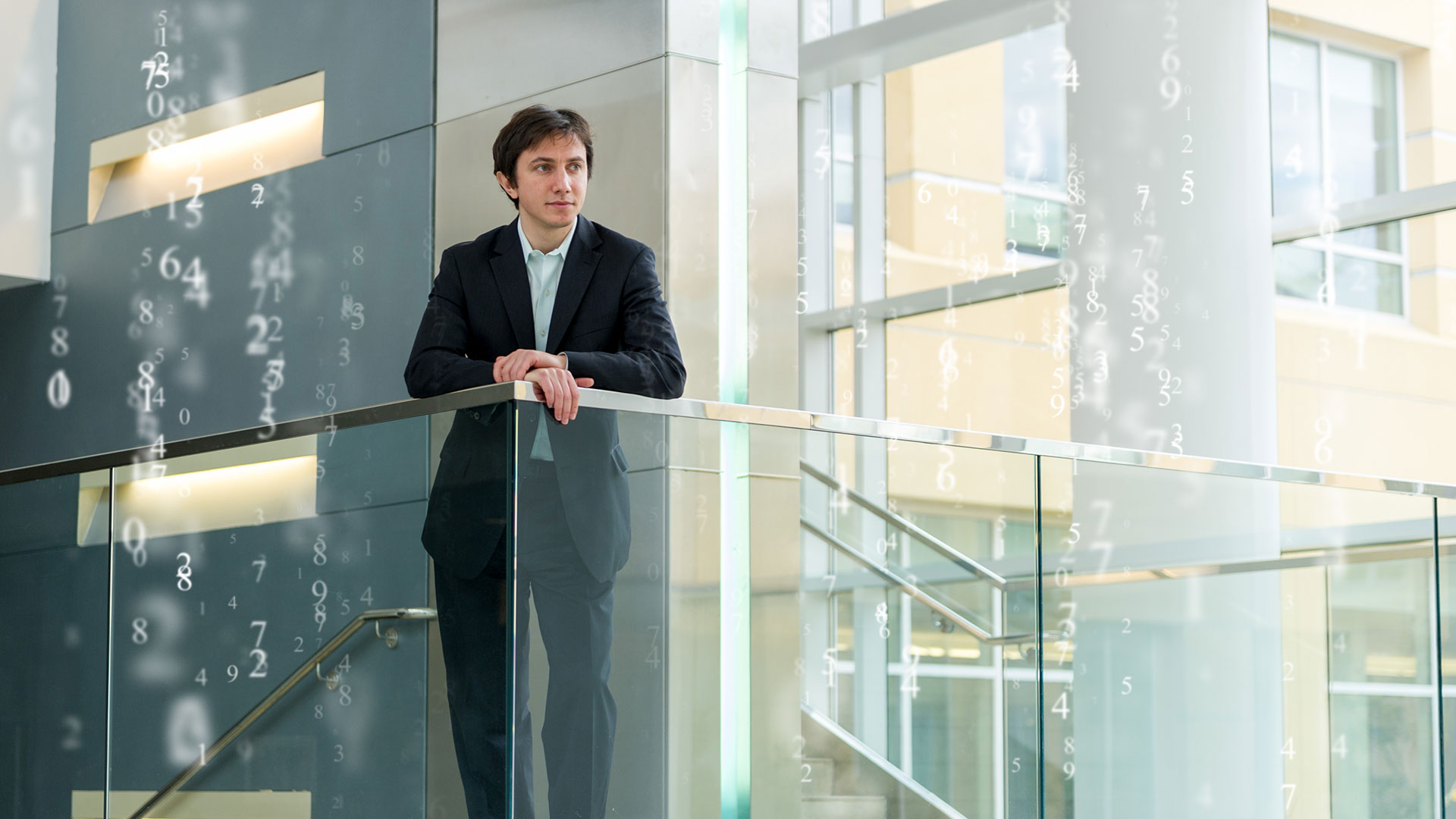 photo - Florin Niculescu standing in atrium