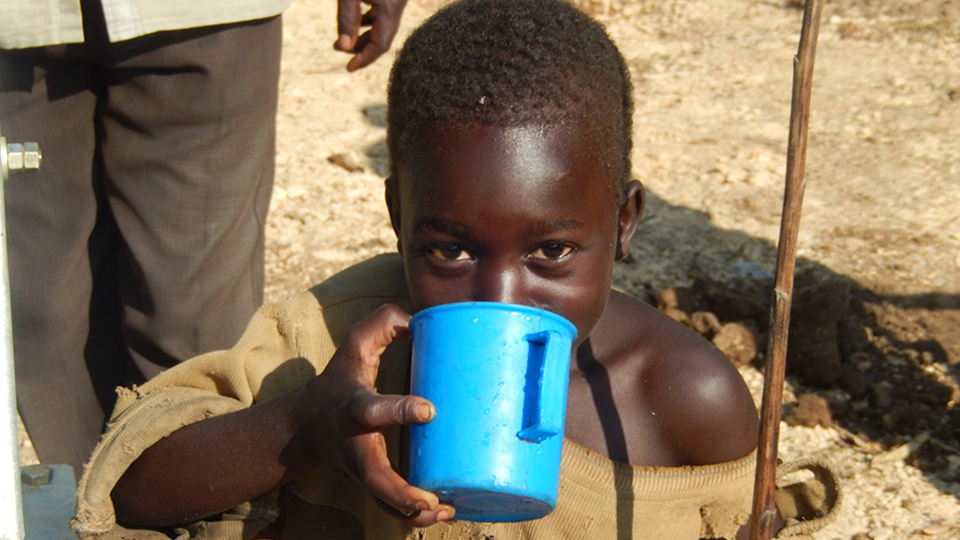 New well in the Ugandan village