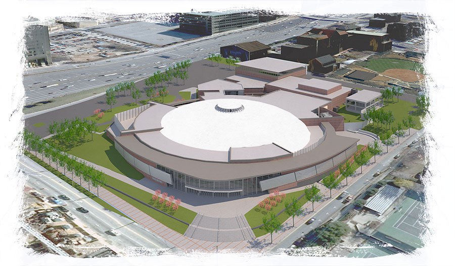 rendering - Alexander Memorial Coliseum