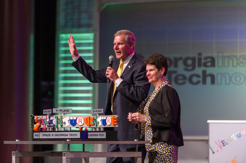 President Peterson and Val Peterson at Inventure