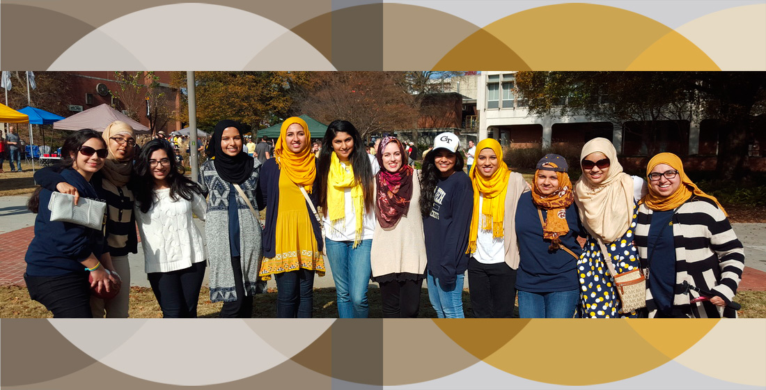 photo - group of Muslim students outdoors