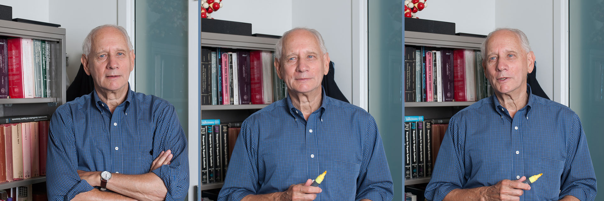 photo - Gary Schuster standing in his office