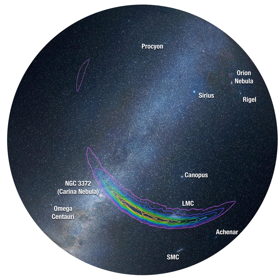 graphic - map of sky