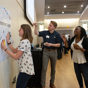 employees participate in the transformation expo