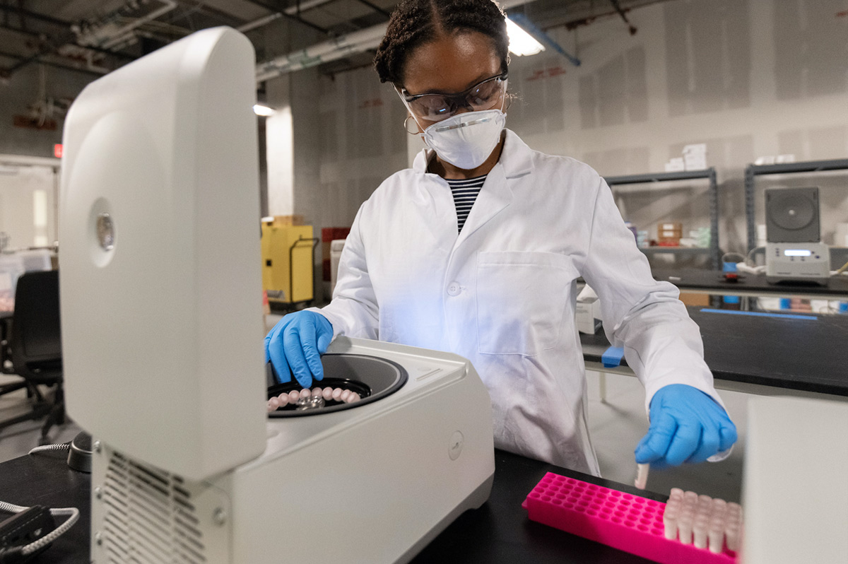Georgia Tech research technician Gylianne Tyndall 