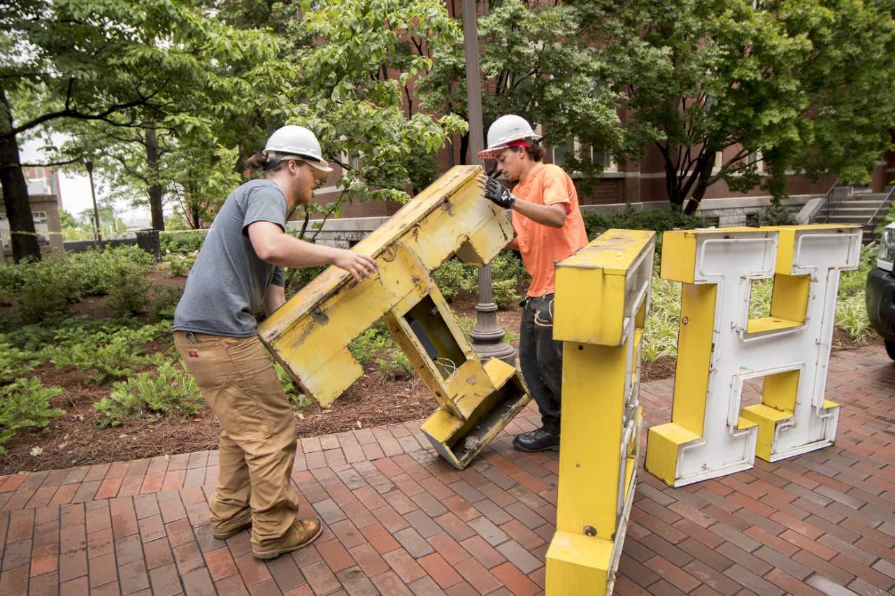 TECH letters installation