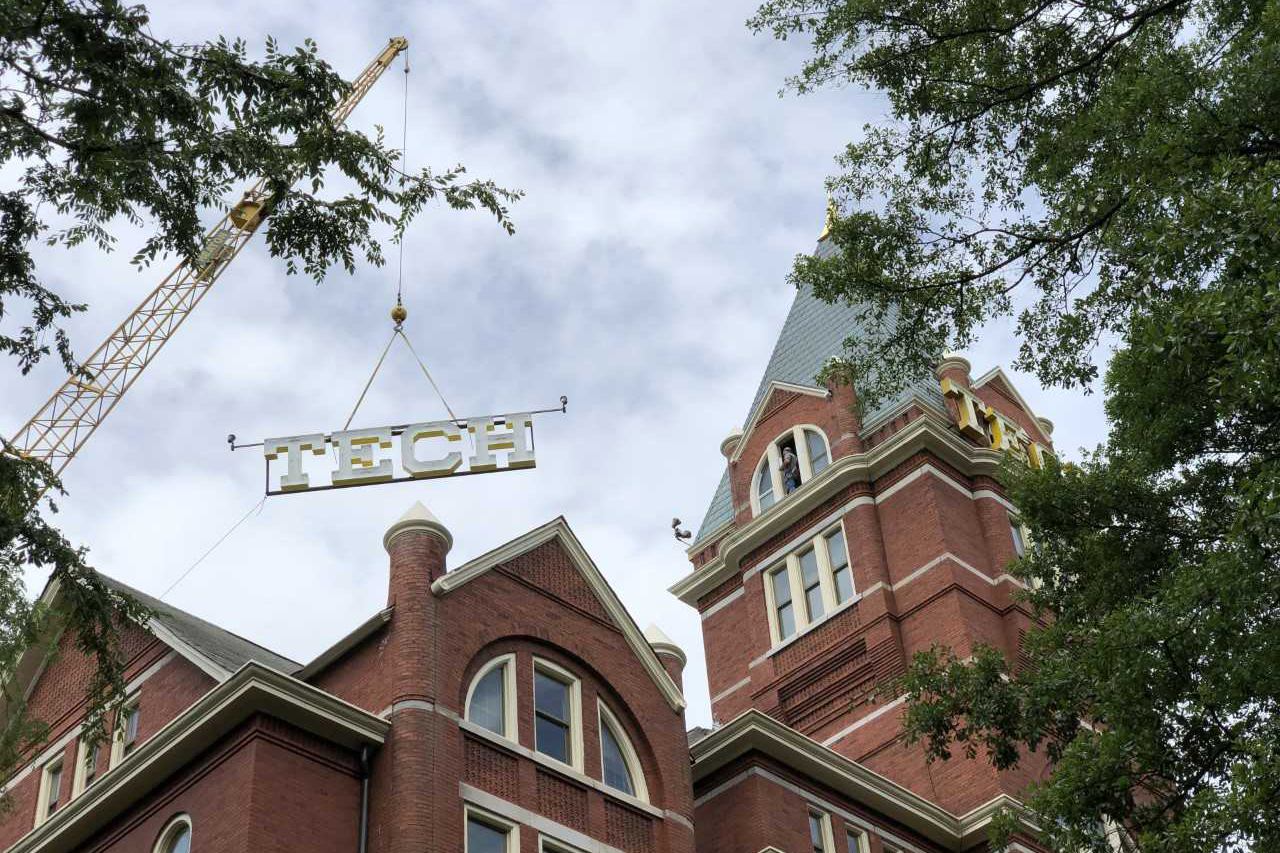 tech letters in the air