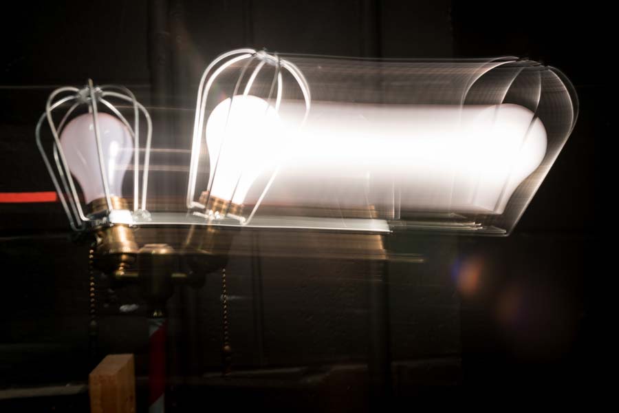 A “ghost light” is an electric light that is left on when the theater is unoccupied and would otherwise be completely dark. Theater superstition ties the ghost light to the supernatural.