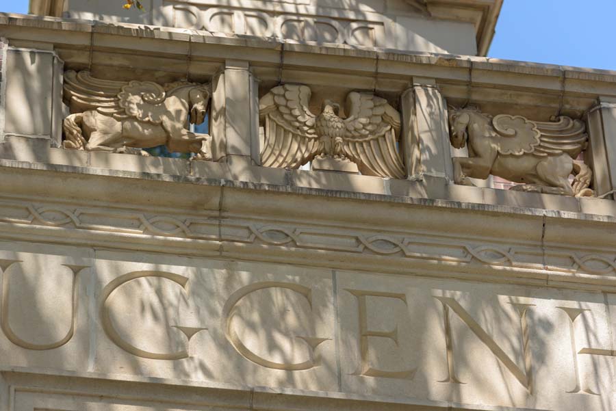 Details of the Daniel J. Guggenheim Building.