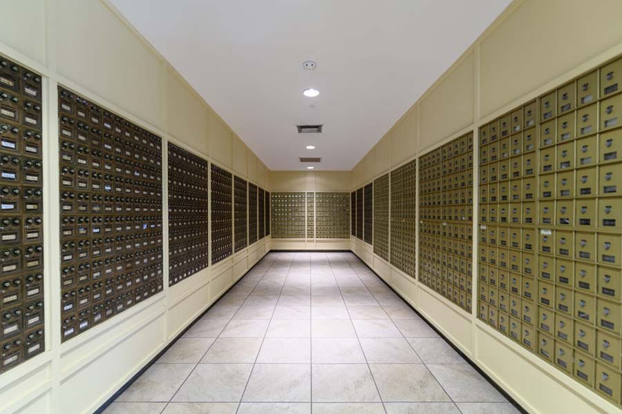 The Student Center Post Office has 10,480 mailboxes. Every first-year student is automatically assigned a mailbox.