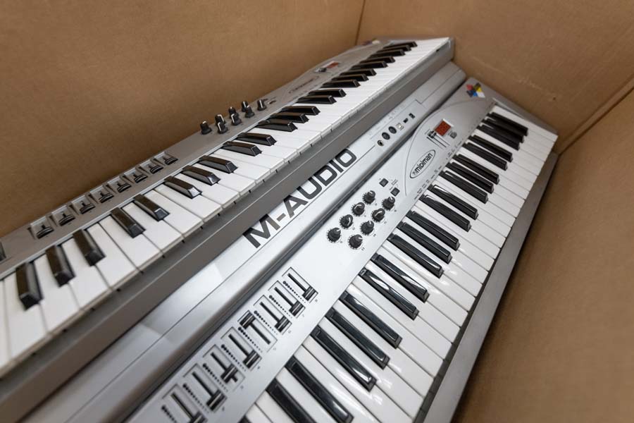 These unwanted keyboards will be sent to a recycling vendor.