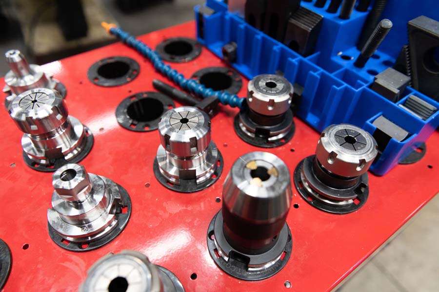 This is a tool holder for computer numerical control (CNC) machining.