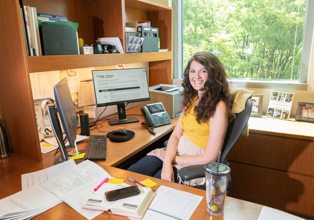 Renee Jamieson is the academic program coordinator in the College of Computing’s School of Interactive Computing. (Photo by Allison Carter)