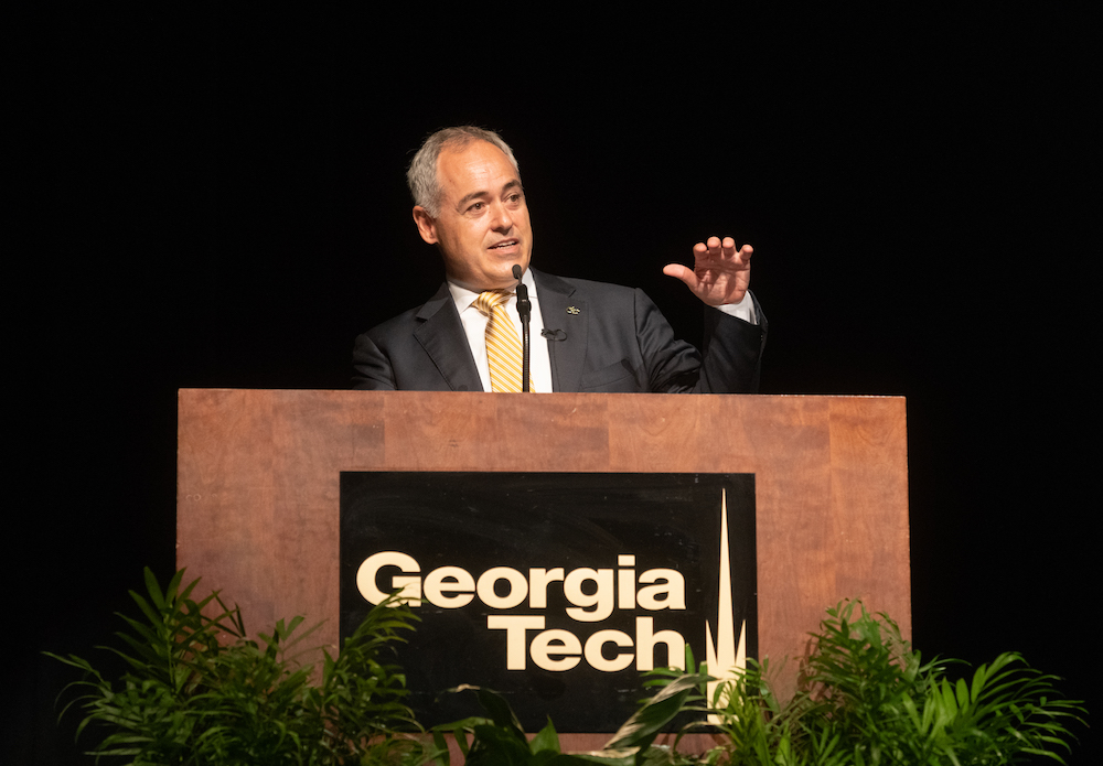 President Cabrera said he is thrilled to be back at Georgia Tech. President Cabrera said he is thrilled to be back at Georgia Tech.