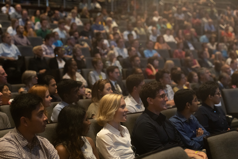Approximately 550 students, faculty, and staff attended the Institute Address in the Ferst Center.