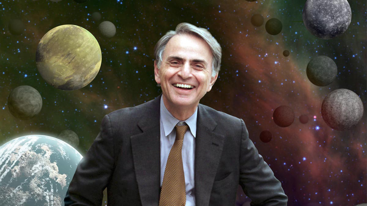 Famed late NASA astronomer Carl Sagan first hypothesized that the reason early Earth stayed warm although the sun shone dimly had to do with a greenhouse effect involving a gas mixture different from that in Earth's atmosphere today. He suspected high ammonia levels, which proved chemically less feasible. Today, many scientists suspect the warming gas was methane. Credit: NASA-JPL Famed late NASA astronomer Carl Sagan first hypothesized that the reason early Earth stayed warm although the sun shone dimly had to do with a greenhouse effect involving a gas mixture different from that in Earth's atmosphere today. He suspected high ammonia levels, which proved chemically less feasible. Today, many scientists suspect the warming gas was methane. Credit: NASA-JPL
