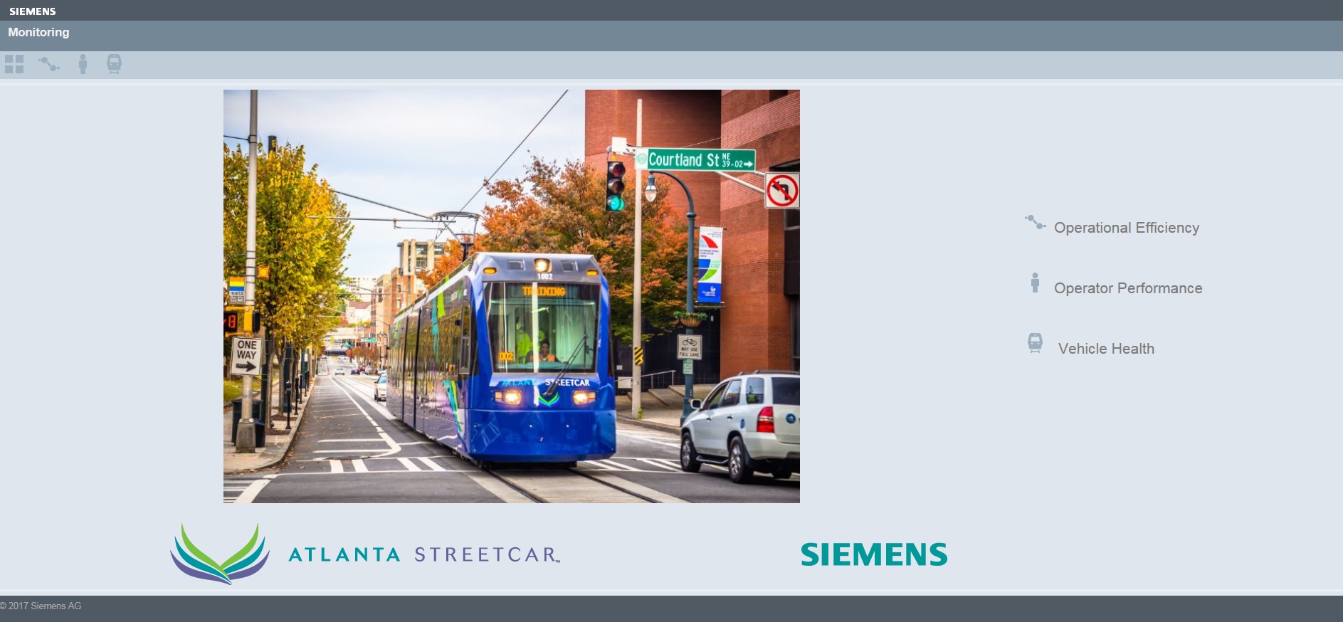 The Siemens Data Analytics and Applications Center will help transportation providers use big data to improve operations and safety. One project includes the Atlanta Streetcar.