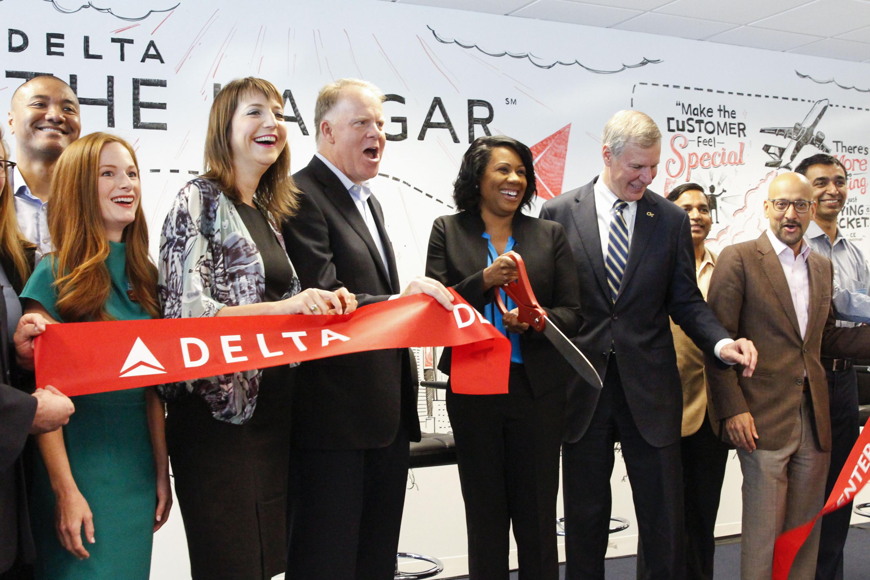 The Hangar, Delta's global innovation center at Georgia Tech, re-opened on May 2.