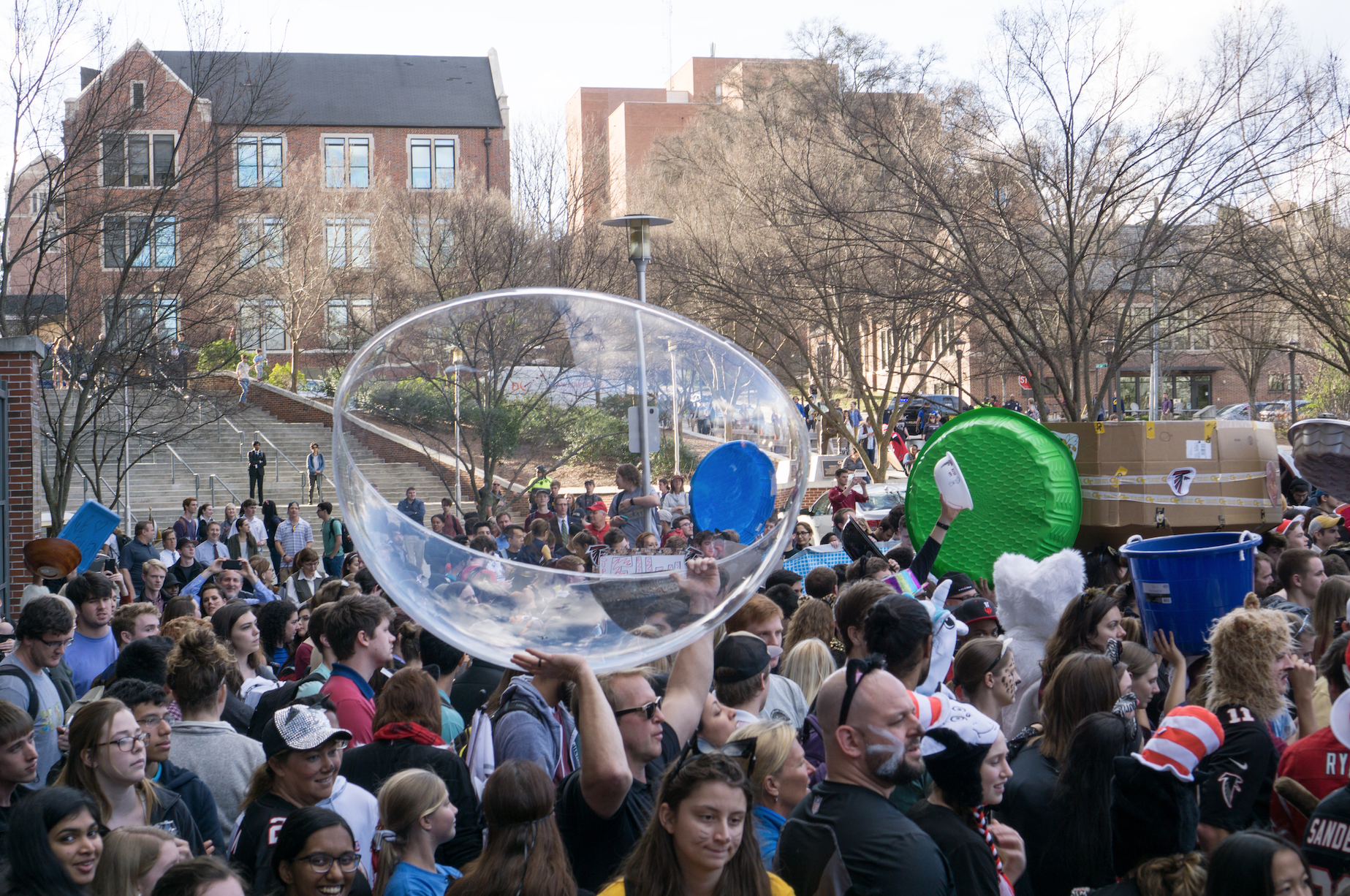 Hundreds gathered at Georgia Tech for a taping of The Ellen Show.