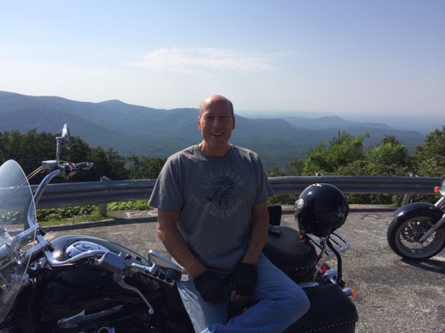 Broome enjoys riding his motorcycle. Photo provided by Broome.