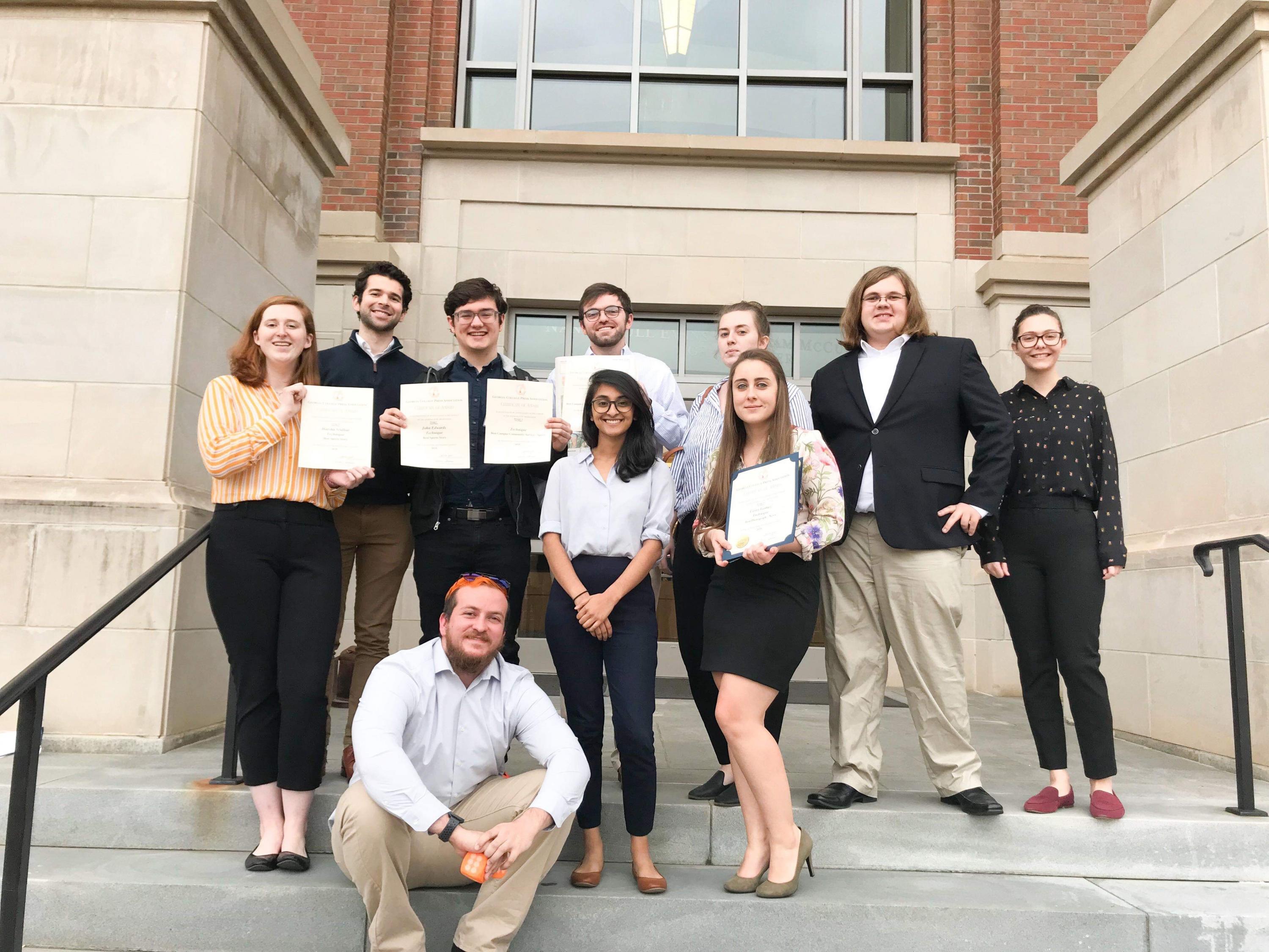 Technique wins five awards at Georgia College Press Association Better Newspaper Contest.