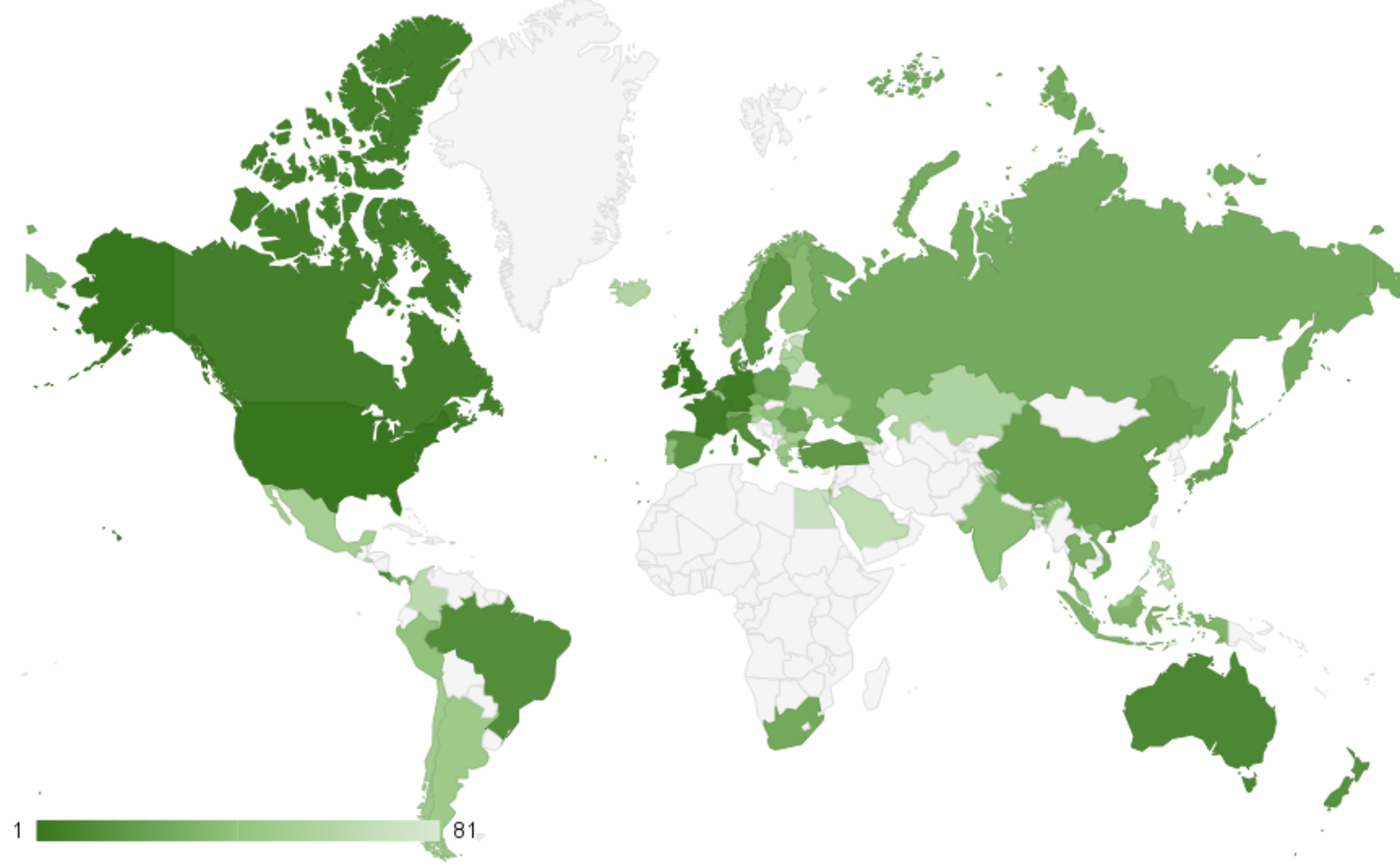 This map shows locations where the impacts of bad repositories (Bars) occur. (Credit: Xiaojing Liao, Georgia Tech)