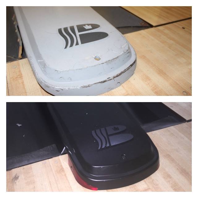 A comparison of Tech Rec's old ball return system and the new.