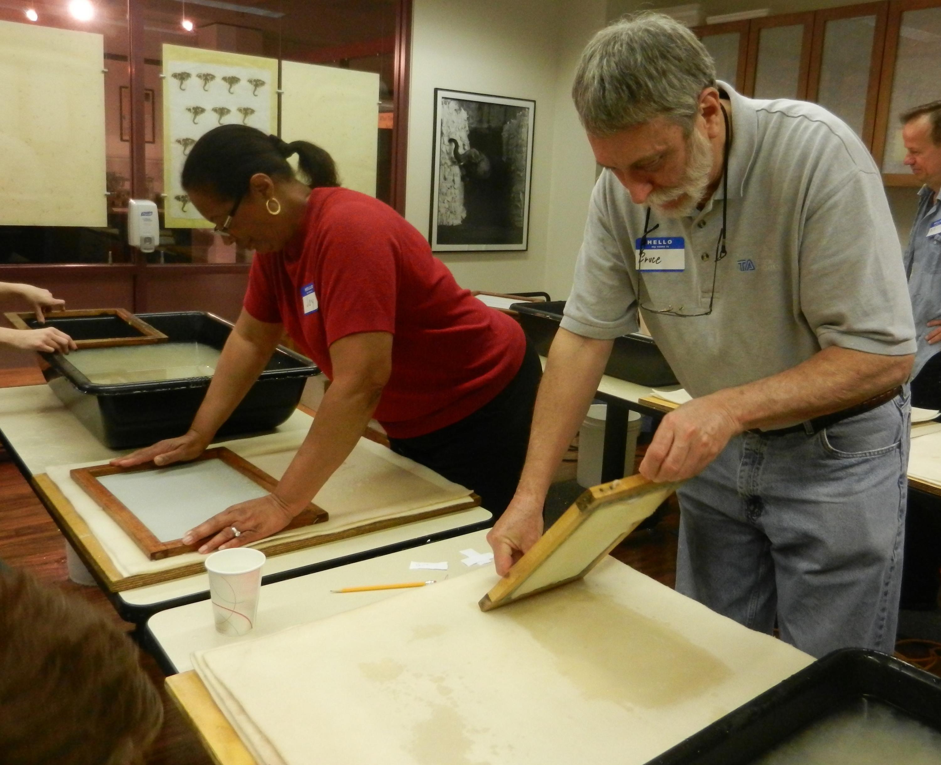Paper-making classes are held at the Paper Museum on 10th Street.