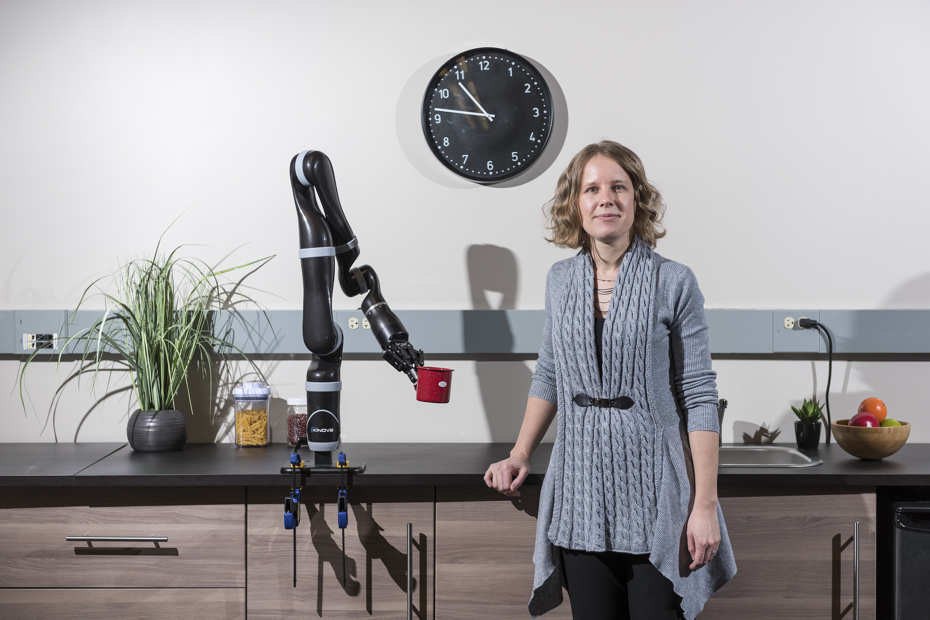 Sonia Chernova, an assistant professor in the School of Interactive Computing, is part of a research group working on a new Army Research Laboratory grant aimed at developing resilient robot teams. (Credit: Rob Felt, Georgia Tech)
