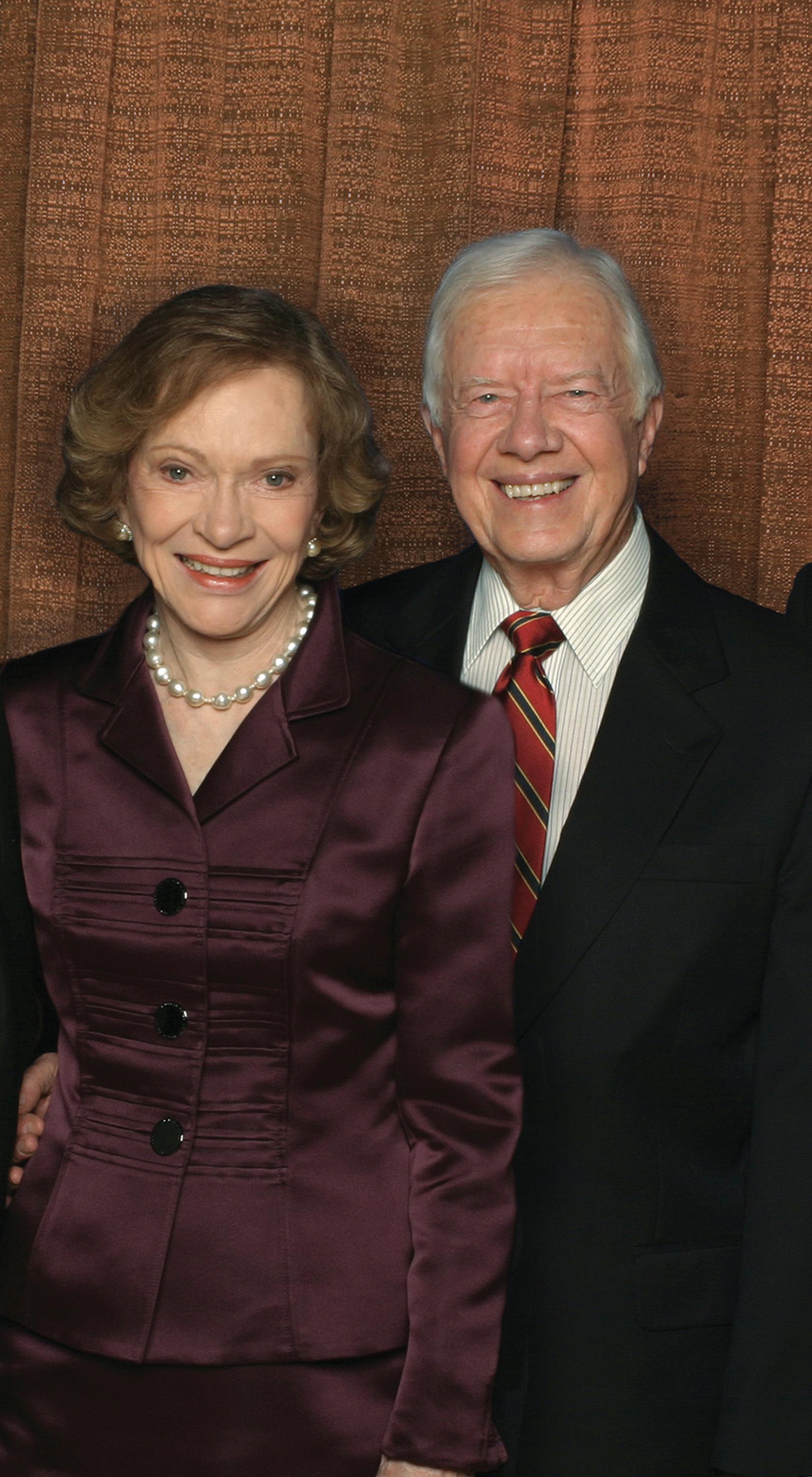 Jimmy and Rosalynn Carter will receive the 2017 Ivan Allen Jr. Prize for Social Courage.
In this photo, the former president and first lady pose at a 2003 event celebrating President Carter’s Nobel Peace Prize, awarded in December 2002.
Photo credit: The Carter Center. Jimmy and Rosalynn Carter will receive the 2017 Ivan Allen Jr. Prize for Social Courage.
In this photo, the former president and first lady pose at a 2003 event celebrating President Carter’s Nobel Peace Prize, awarded in December 2002.
Photo credit: The Carter Center.