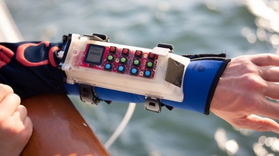 Developed at Georgia Tech for the Wild Dolphin Project, CHAT emits dolphin-like whistle sounds made up to represent objects divers handle in the water. 